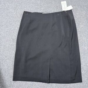 Linea Donna Black Pencil Skirt Size 10 Stretch Career